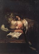 Jean Baptiste Greuze la petit paresseux Sweden oil painting reproduction